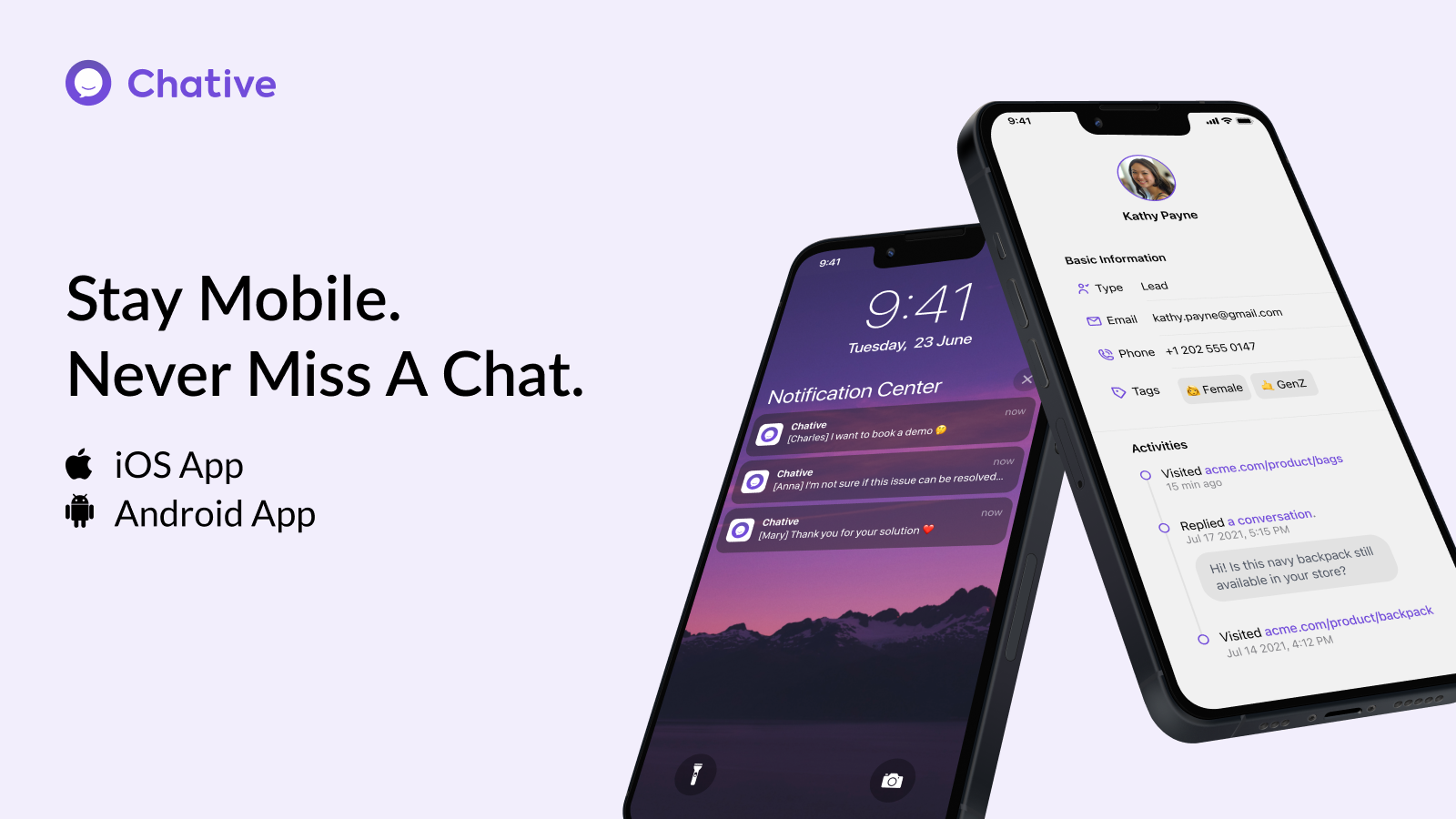 Chative ‑ Live chat & Chatbot Screenshot