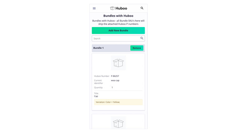 Huboo Fulfilment Screenshot