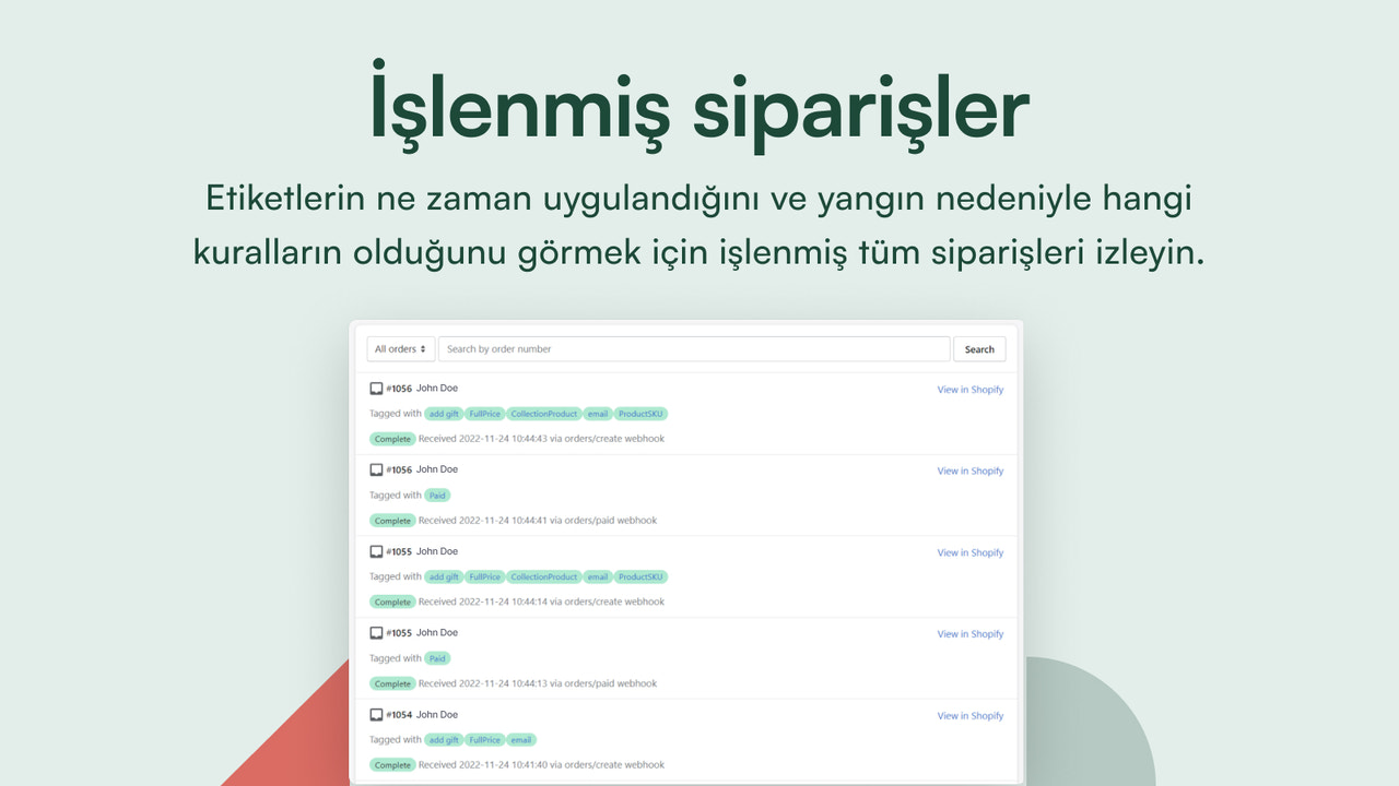 Geçmiş siparişlere kurallar uygula, segmentler oluştur.