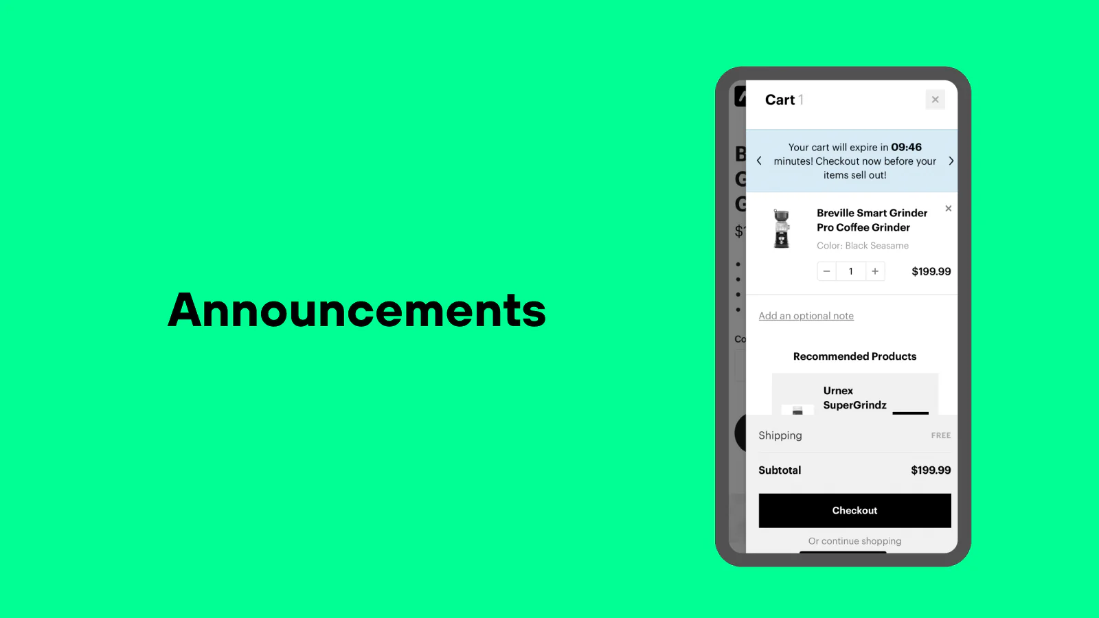 Mobile Friendly Announcements 