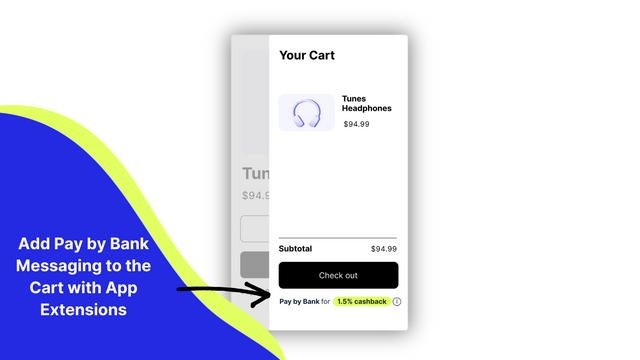 Ajoutez la bannière Payez par Banque au Panier avec les Extensions d'Application