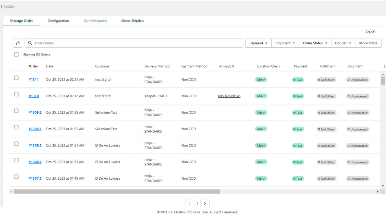 Manage shipping orders easier with shipdeo