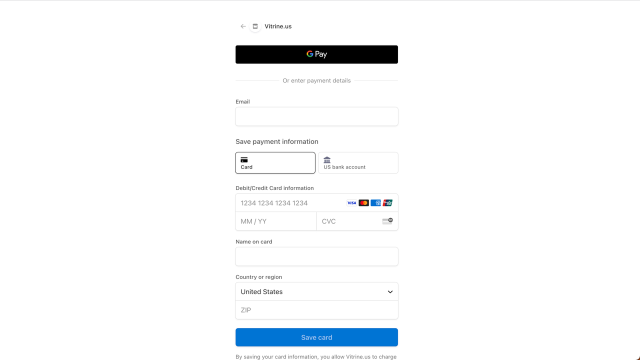 Set up payments