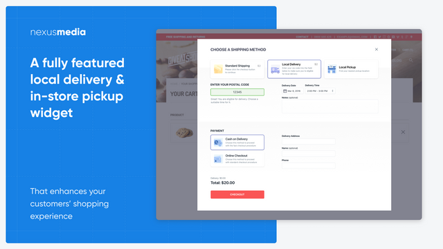 Takeout: local delivery&pickup - Add Local Delivery & Takeout (Local Pickup)  to your Store