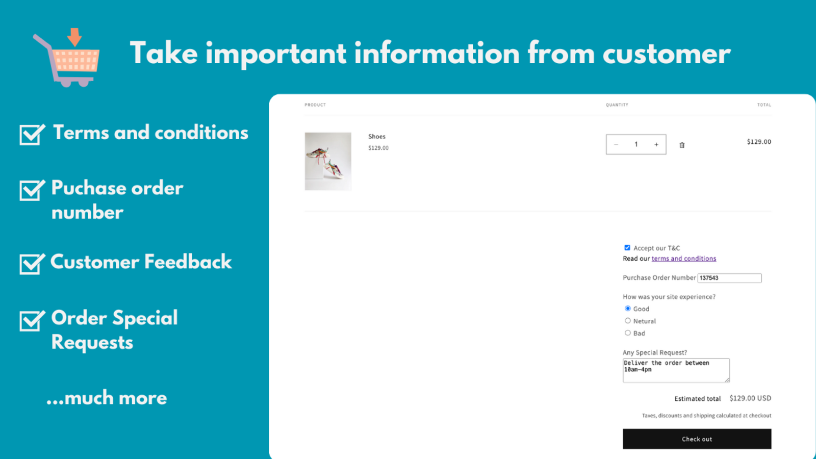 Cypher Cart Option & Surcharge Screenshot