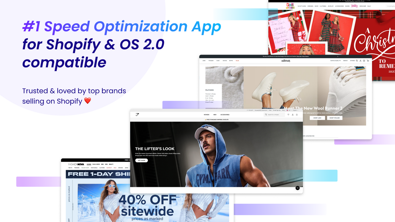 Hastighedsoptimeringsapp til Shopify & OS 2.0 kompatibel