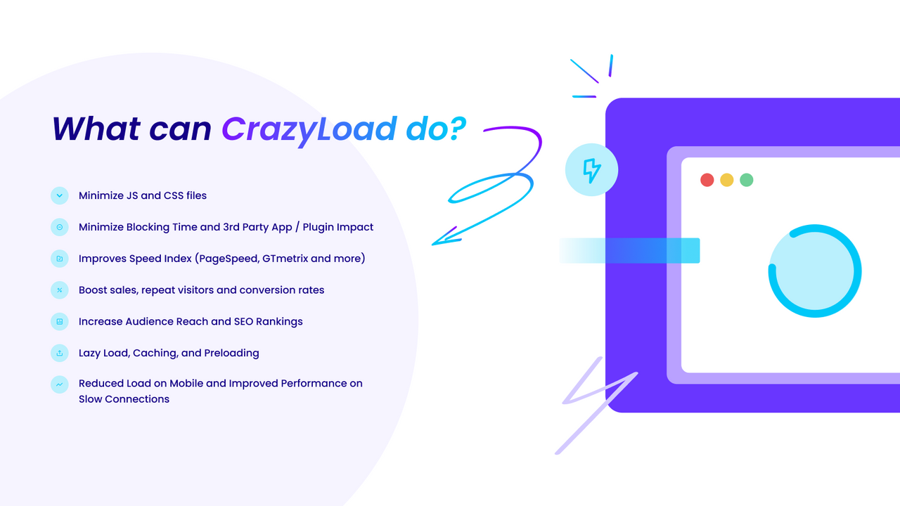 ¿Qué puede hacer CrazyLoad?