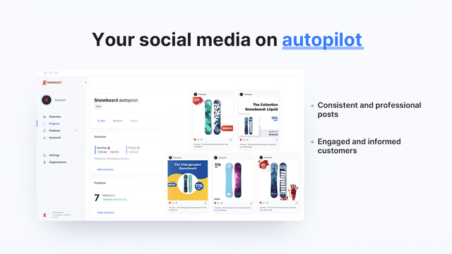 Social media on autopilot