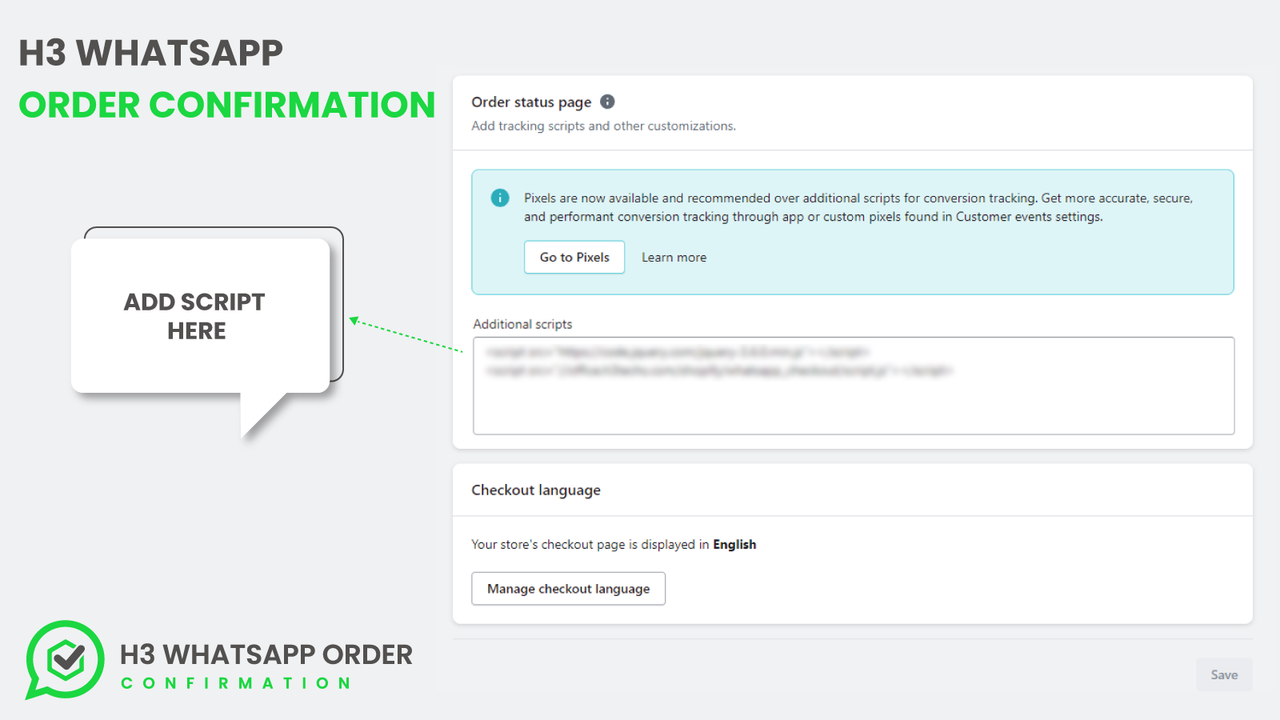 Whatsapp Order Confirmation Integartion