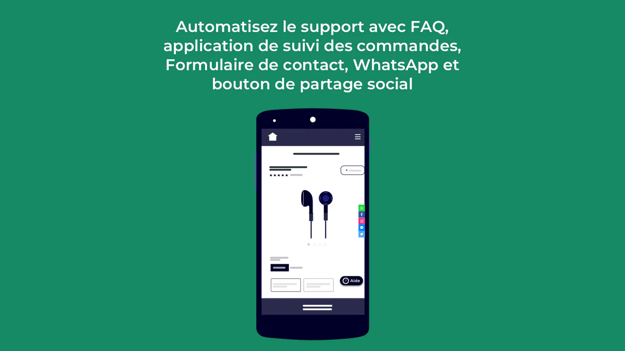 Automatisez le support avec FAQ GRATIS, de suivi des commandes