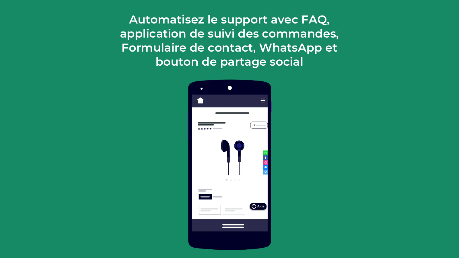 Automatisez le support avec FAQ GRATIS, de suivi des commandes