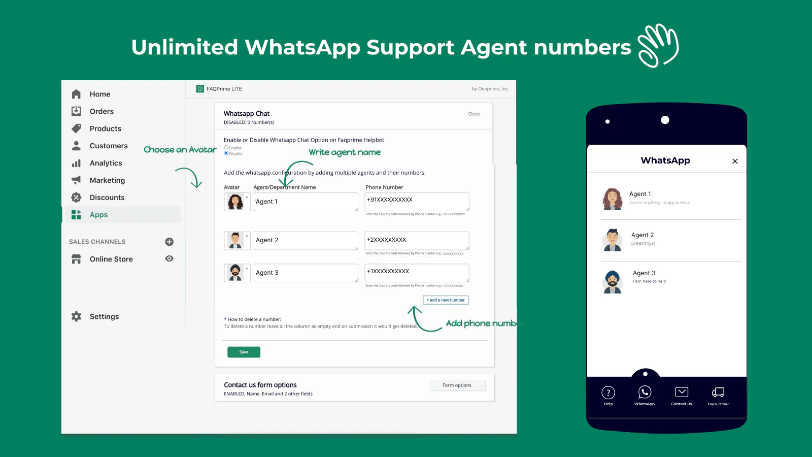 Faqprime Lite Multi-användare WhatsApp Chatt