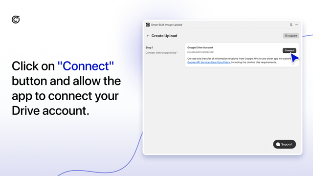 Step 2: Connect app to your Google Drive to reach product photos