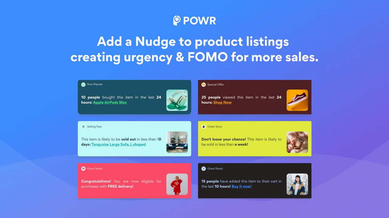 POWR: Nudge FOMO Pop - POWR: Nudge FOMO Pop for E-Commerce