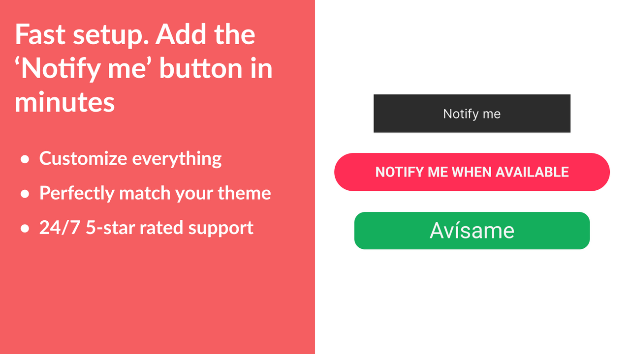 Add the Notify me button in minutes