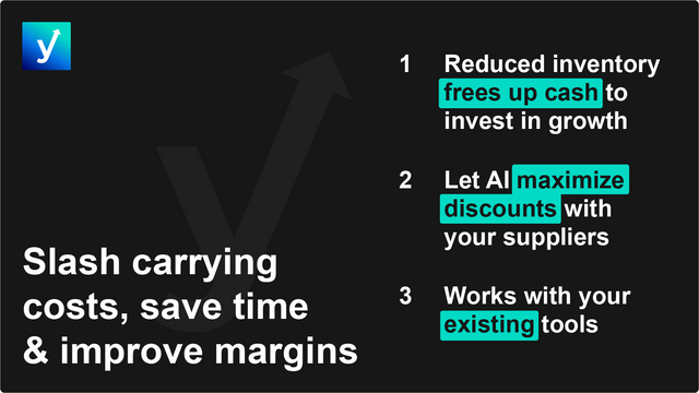 Slash carrying costs, save time & improve margins with Yosoku.ai