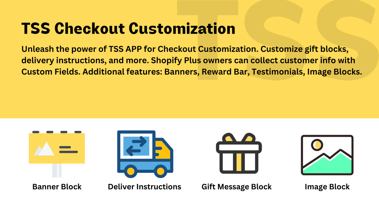 TSS Checkout-aanpassing - Intro-scherm