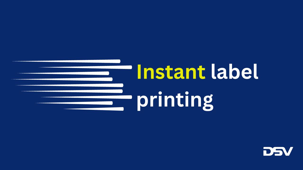 Instant label printing