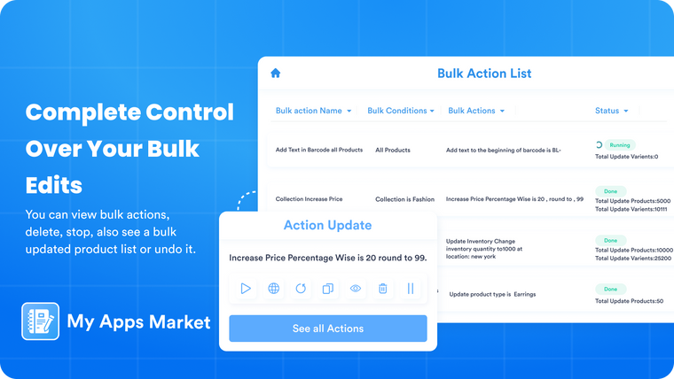 Products Bulkify Editor Screenshot