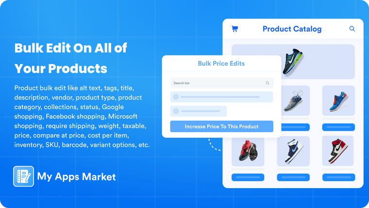 Products Bulkify Editor Screenshot