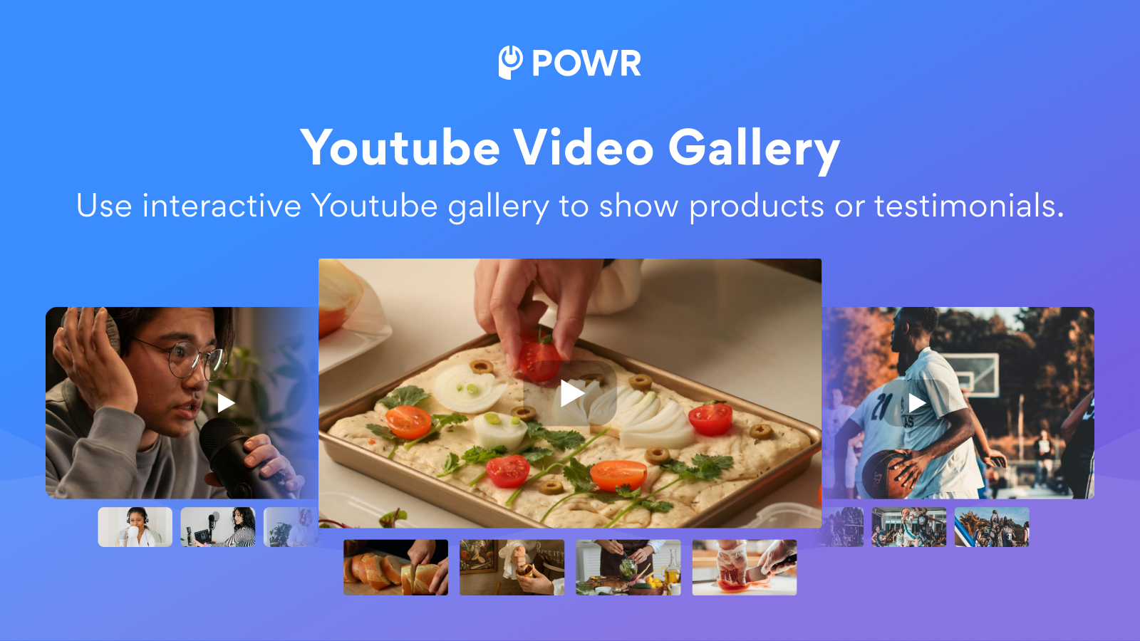 POWR | YouTube Video Gallery Screenshot