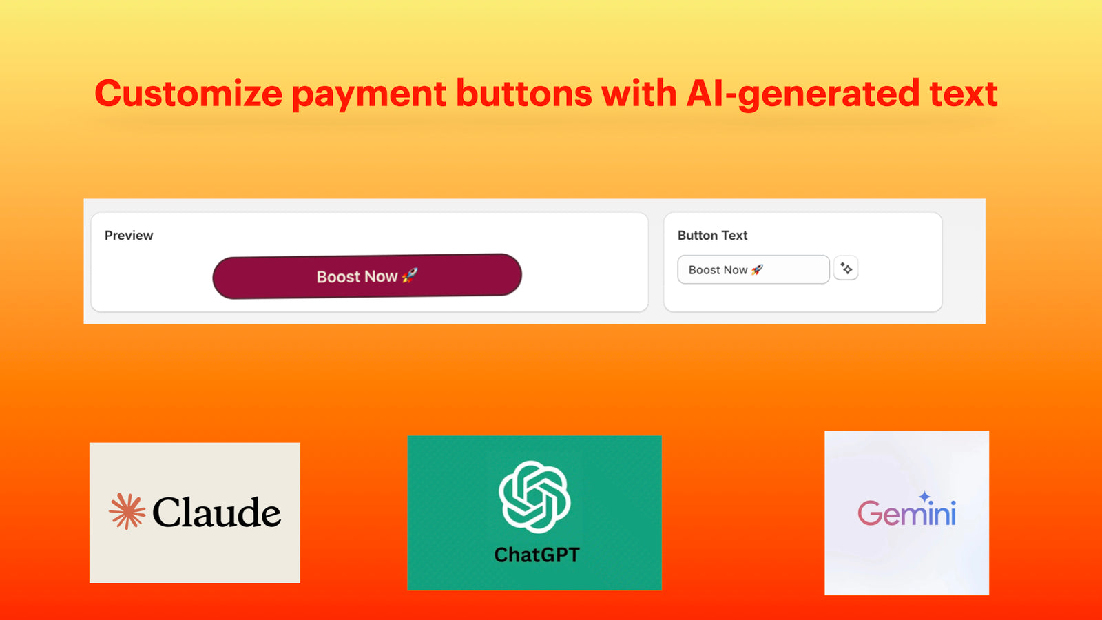 PayBoost Payment Button Design Screenshot