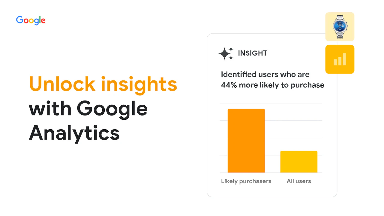 Google Analytics (分析) 洞察的範例