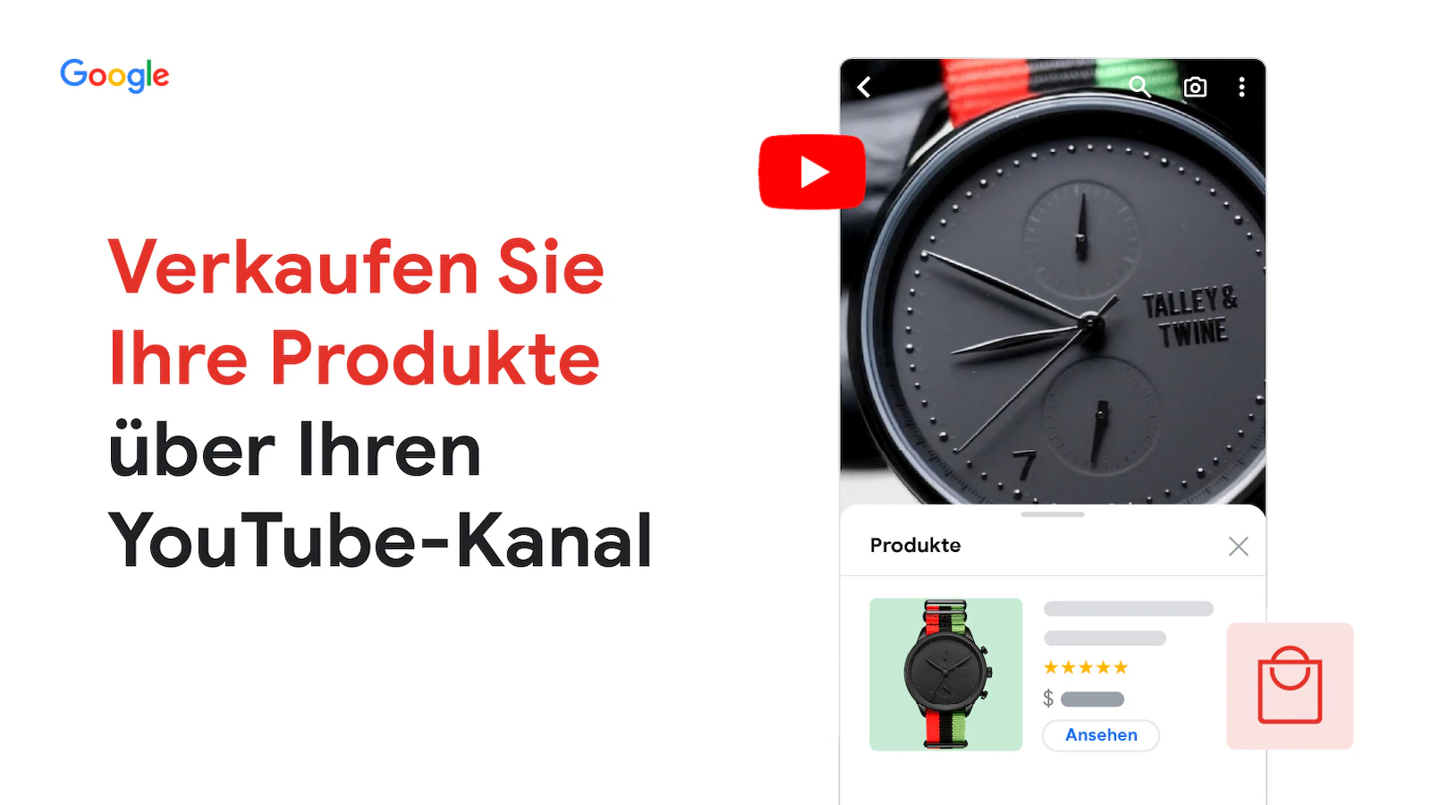 Beispiel für YouTube-Einkaufserlebnis für verbundene Stores