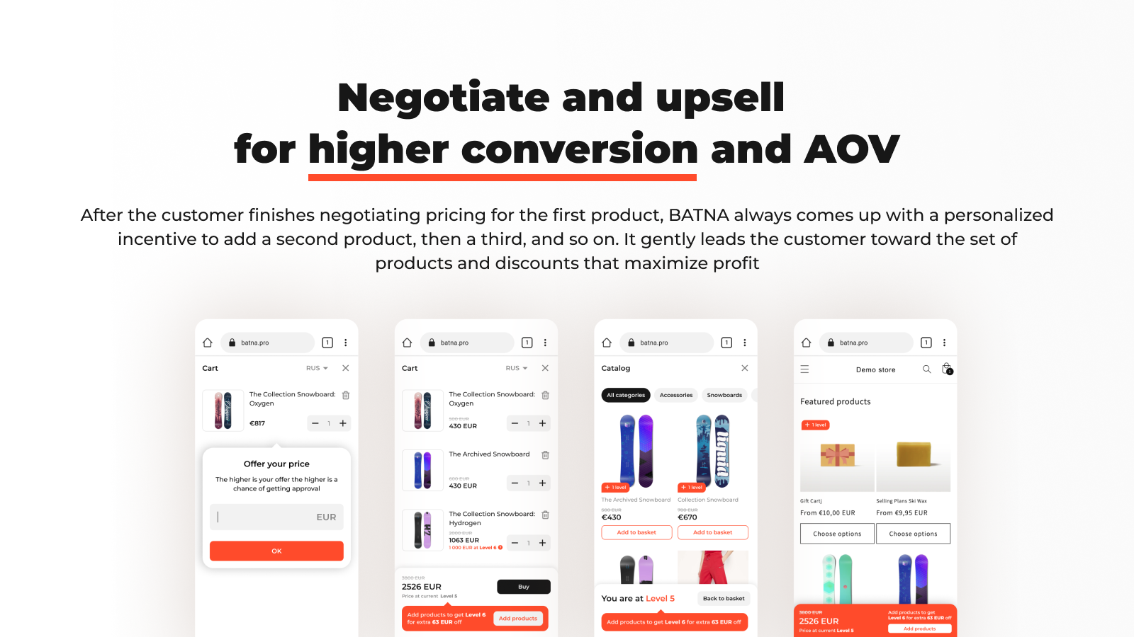 Negotiation boosts conversion and AOV due to smart incentives