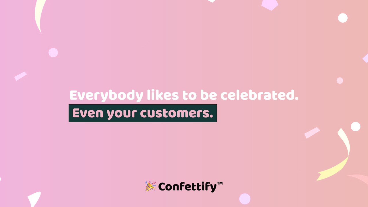 Confettify eindkaart