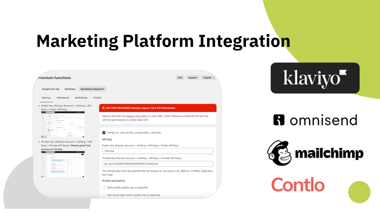 Integratie marketing e-mailplatform