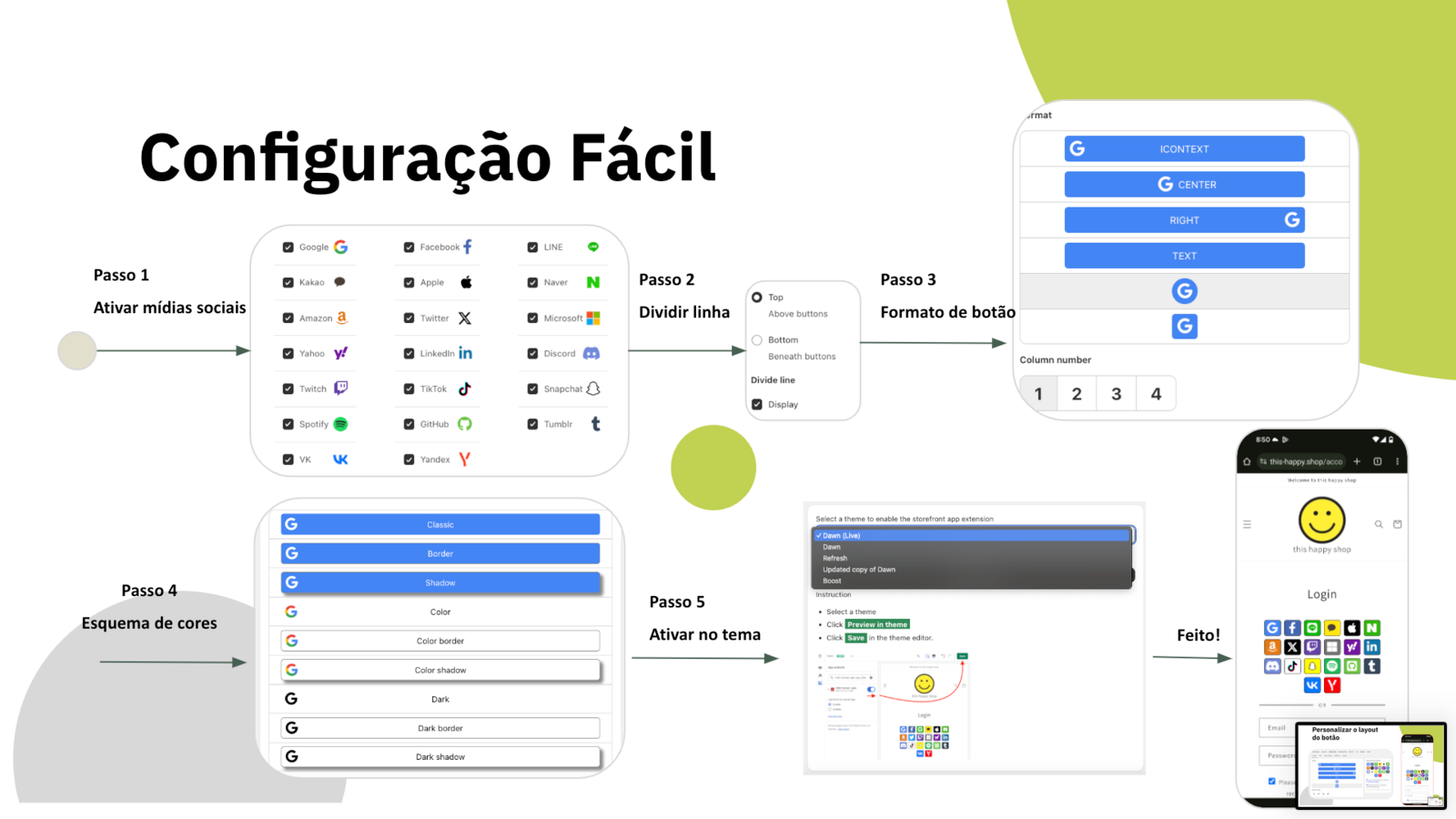 Configuración fácil