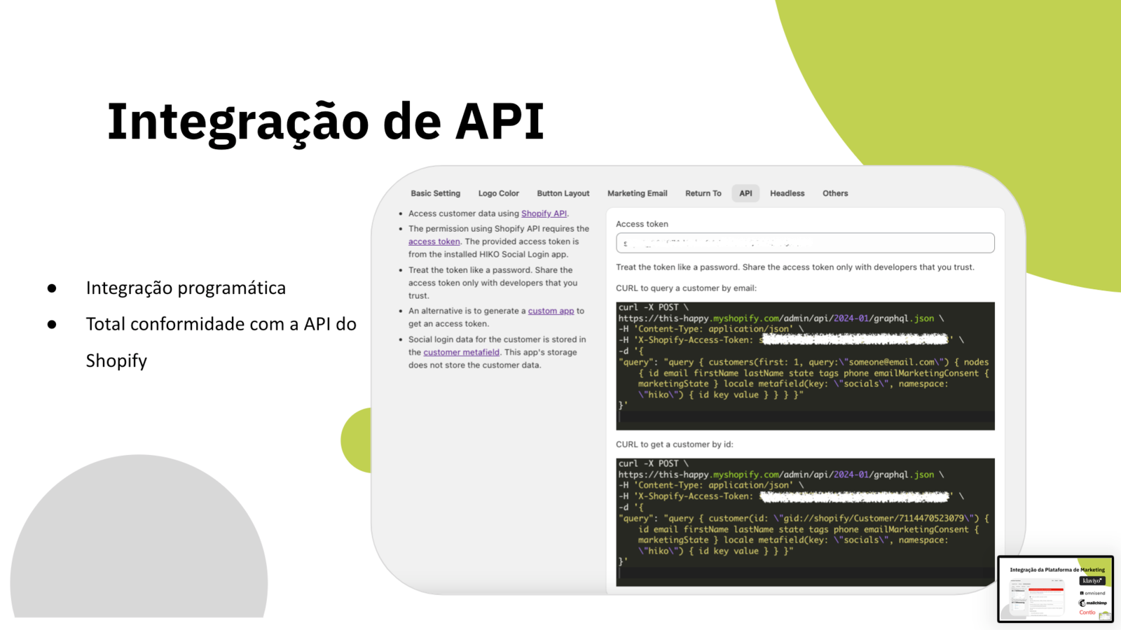 Integração de API