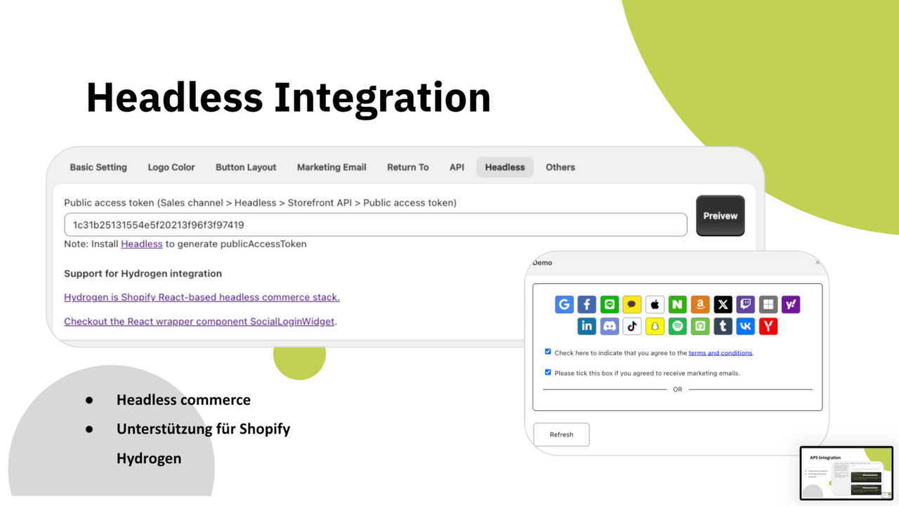 Headless -Integration