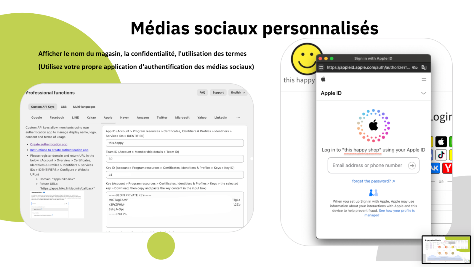 Personnaliser les réseaux sociaux