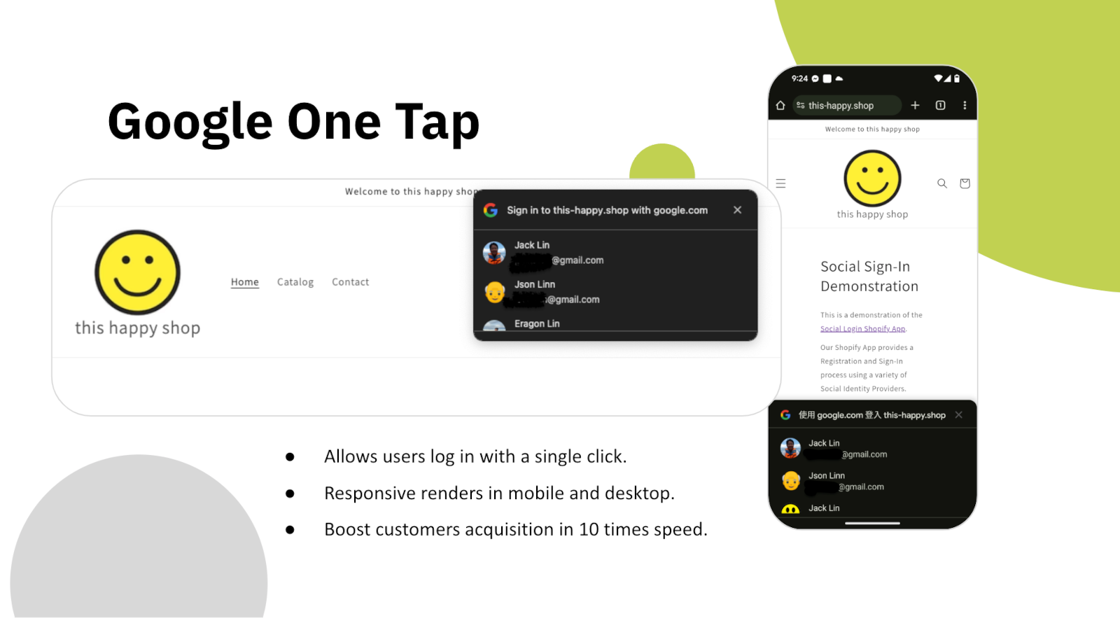 Google One Tap