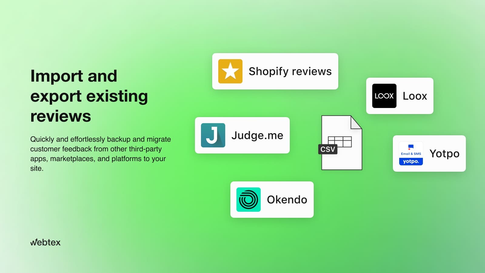 Webtex Product Reviews Screenshot