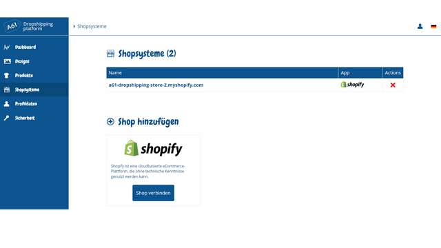 Shop Integrationen