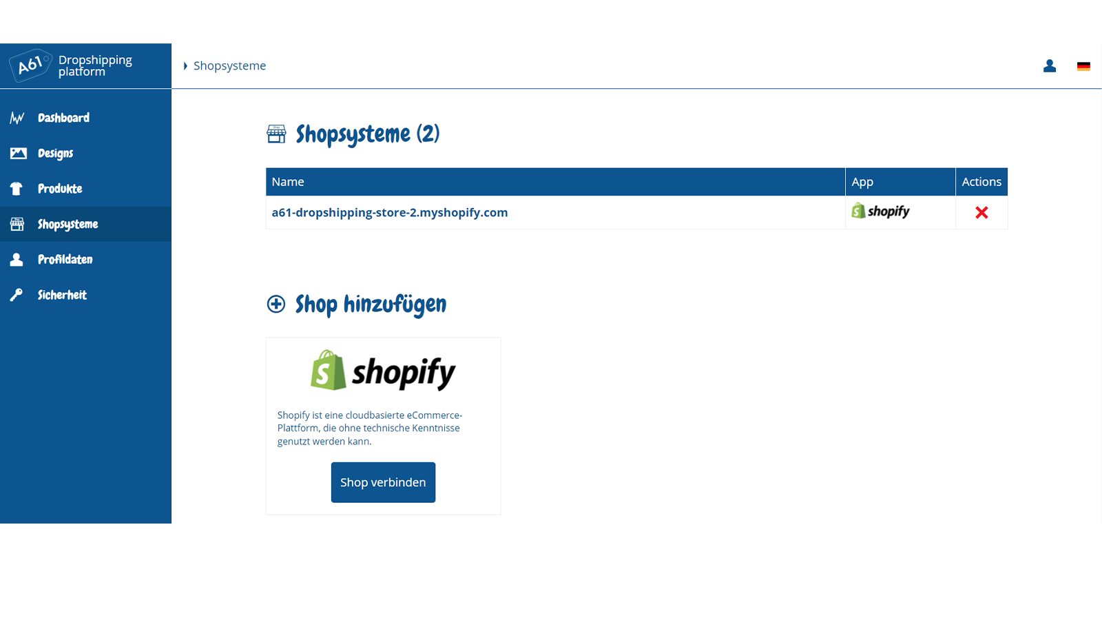 Shop Integrationen