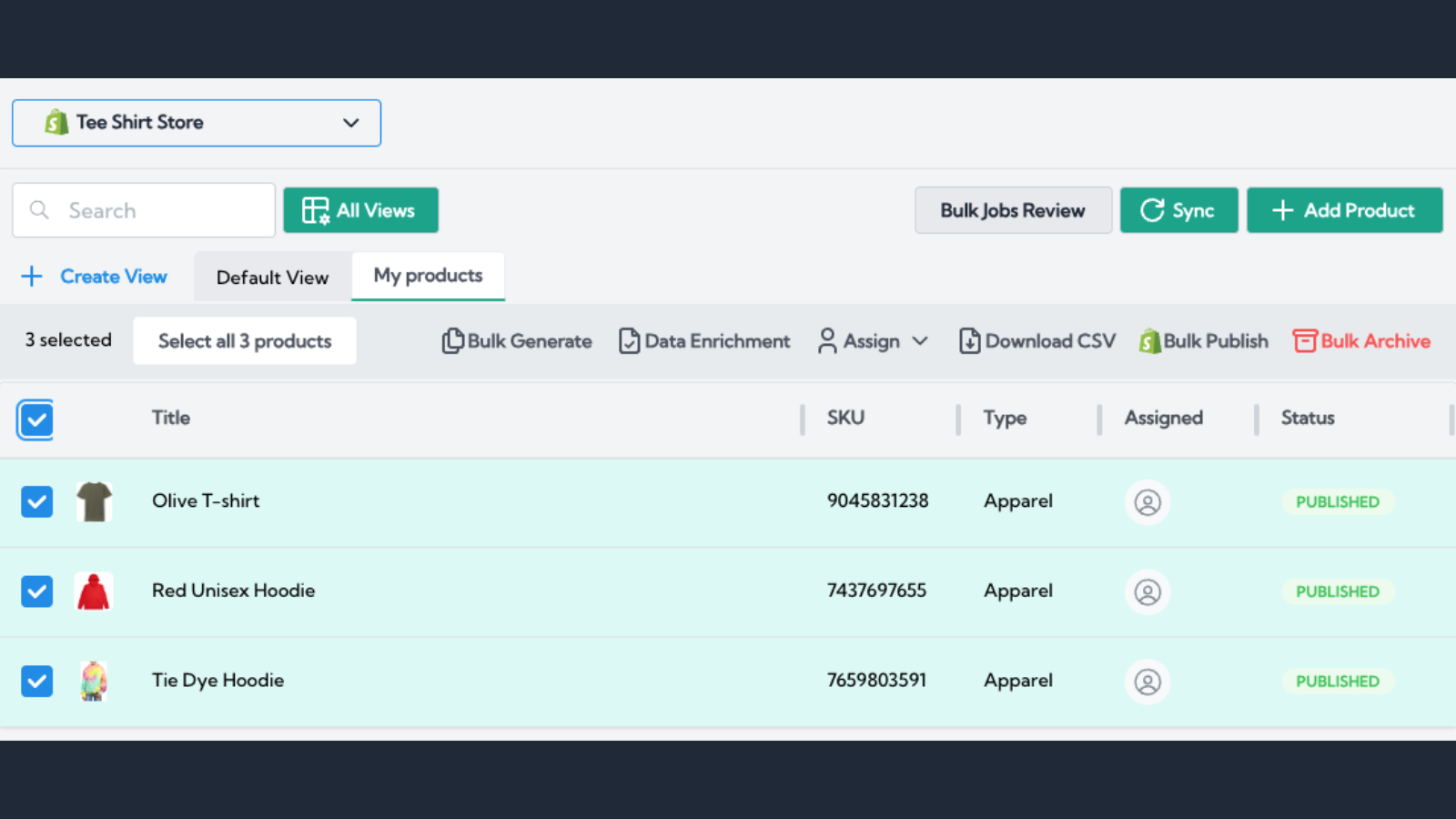 Connectez et gérez votre catalogue de produits complet en un seul endroit