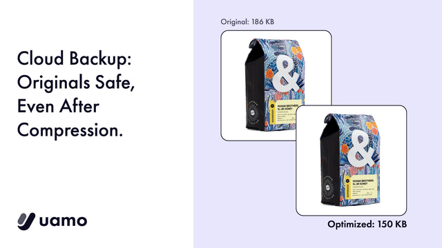 Cloud Backup:  Originals Safe,  Even After Compression.