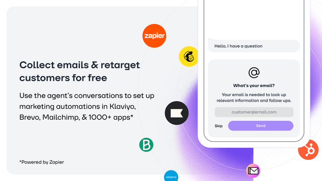 Collect emails & retarget customers for free