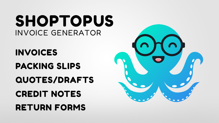 Shoptopus: Invoice Generator Screenshot