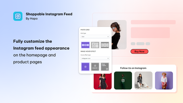 Personnalisez entièrement l'apparence du flux Instagram sur la page d'accueil et