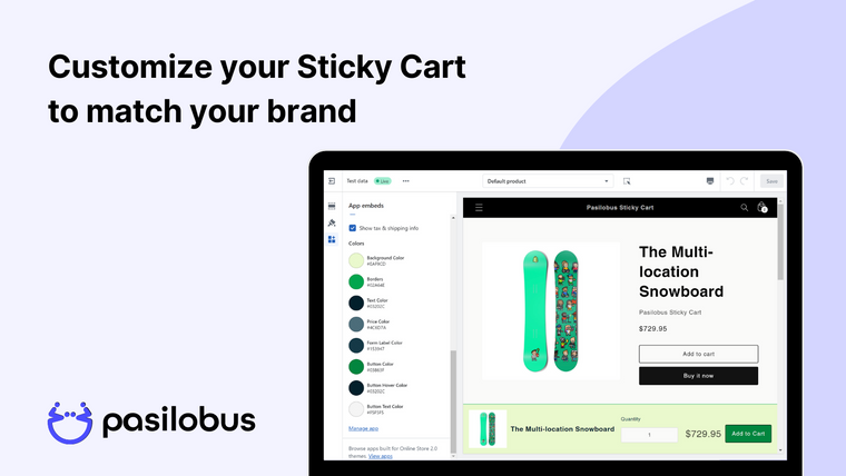 Sticky Cart ‑ Pasilobus Screenshot