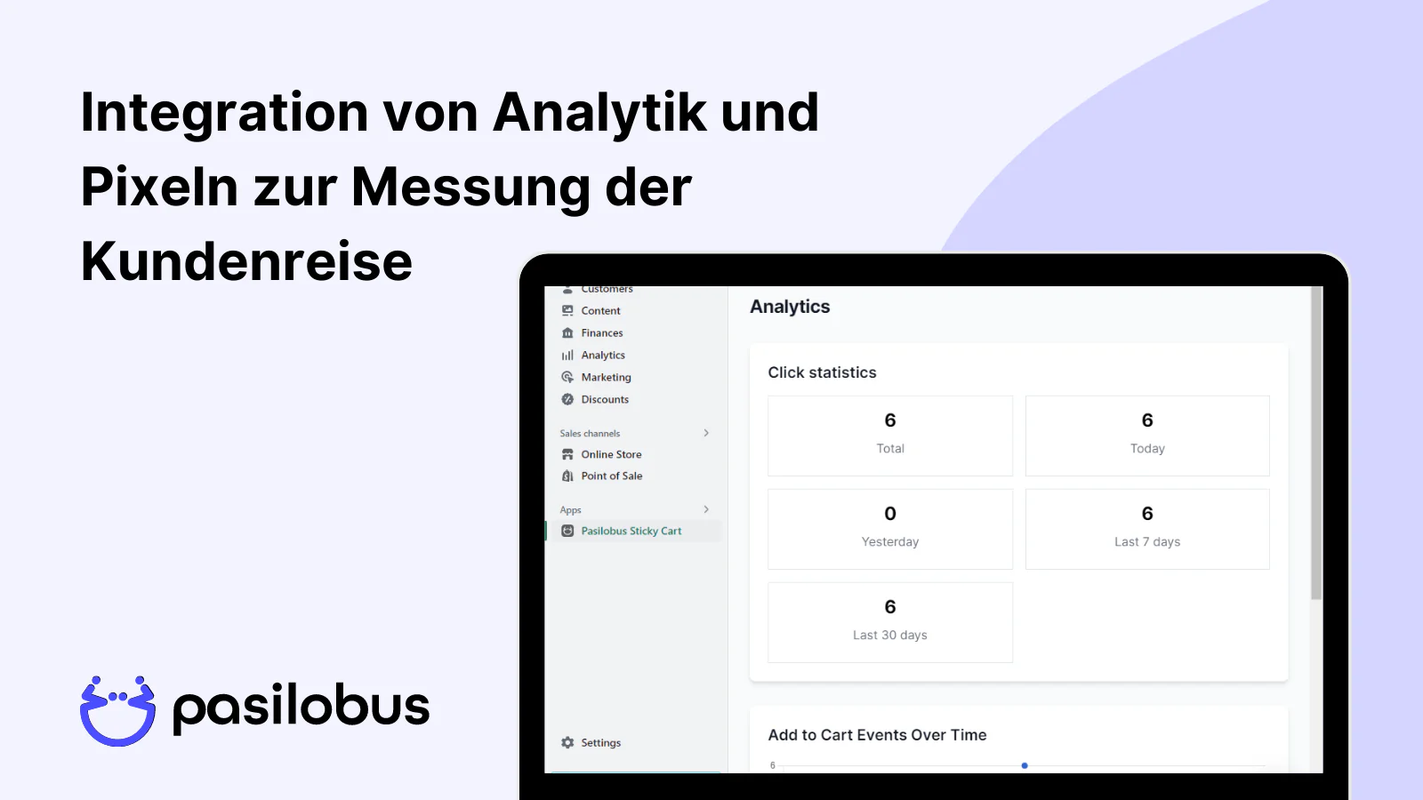 Fortgeschrittenes Tracking Pasilobus Warenkorb