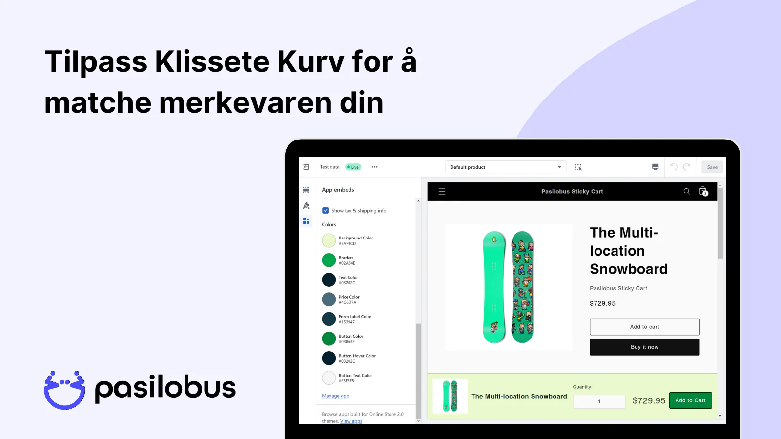  tilpassbar Pasilobus klissete kurv