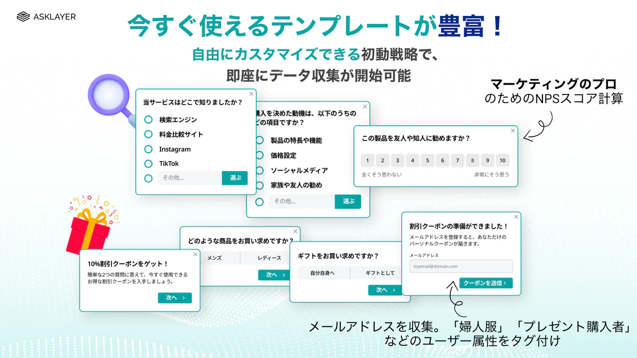 数々のアンケート戦略を収録