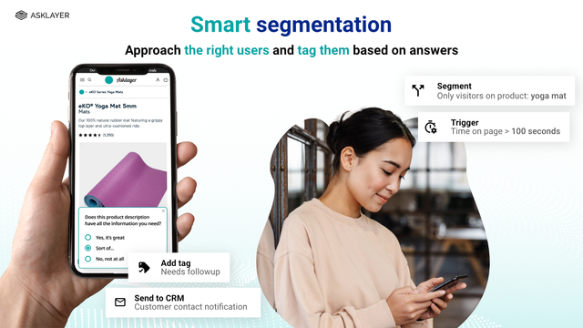 Smart segmentering av användare för att visa din undersökning eller omröstning till