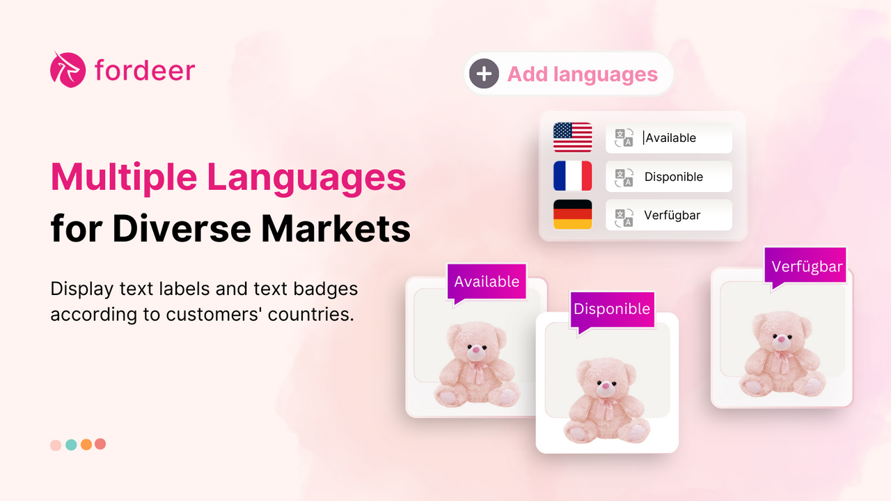 Flera språk Etiketter och Märken